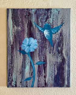 "Whispers in Flight" Hummingbird Painting