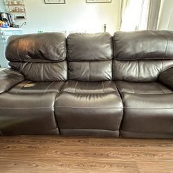 Leather Reclining Couch