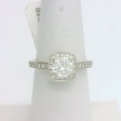 14kt White Gold Natural Diamond Engagement Ring 2.6Cttw