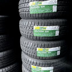 SET OF FOUR NEW TIRES 185/55/16 TBB INCLUDING MOUNT AND BALANCE, ASK ME FOR SIZES AND BRANDS 