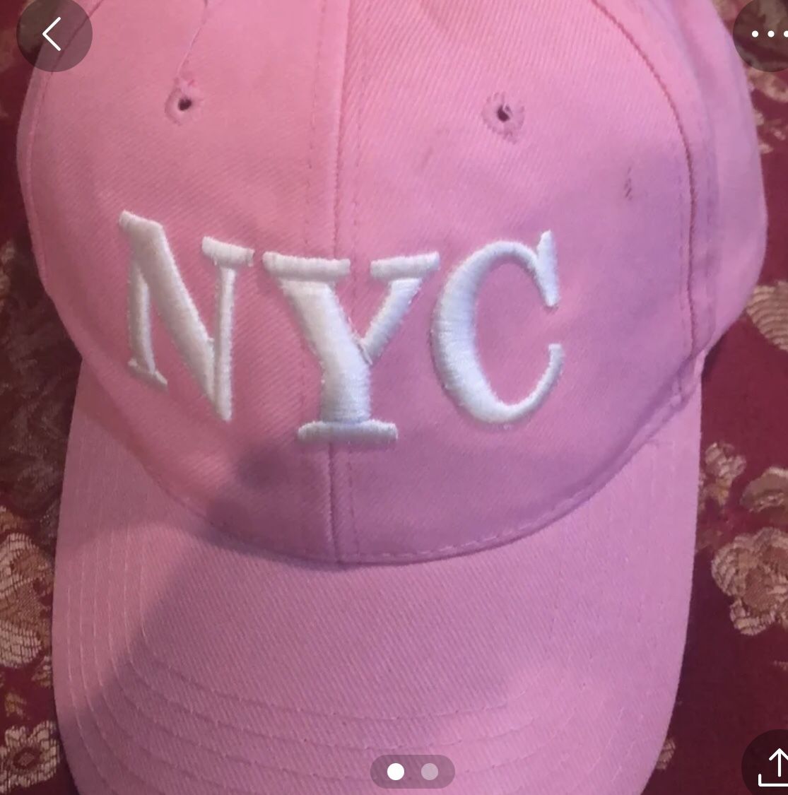 Pink NY Hat