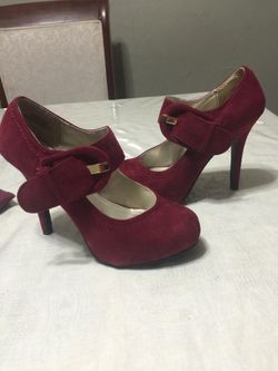 Burgundy heels