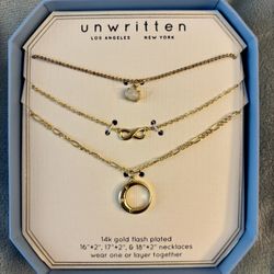 Unwritten 3 Necklace Collection 