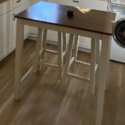 Table With Two Stools
