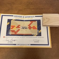 2024 NBA All Star Game Game-Used Court Floor Piece Rare with COA Limited