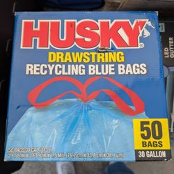 HUSKY 30 GALLON BLUE BAGS