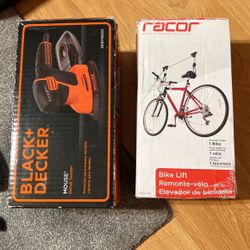 Bike Lift And Detail Sander 