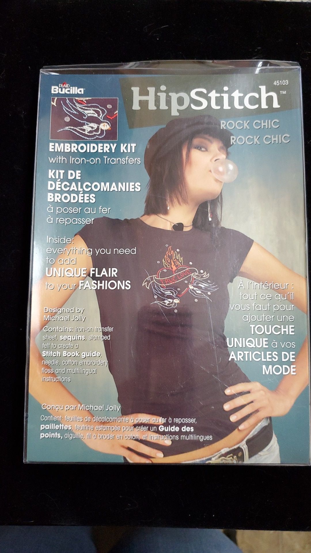 HipStitch Rock Chic Embroidery Kit