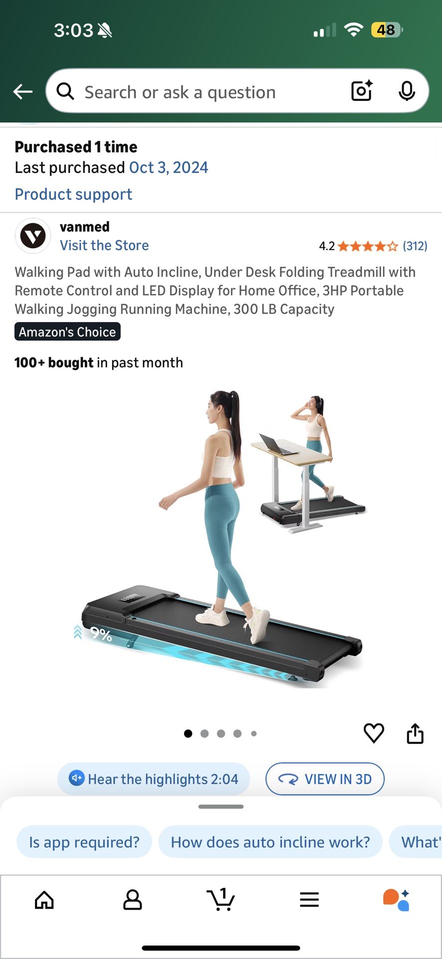 Walking Pad / Treadmill