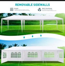 10'x30' Outdoor Canopy Tent Patio Camping Gazebo Storage Shelter Pavilion Cater Party Wedding BBQ Events Tent w/Removable Sidewalls
