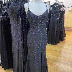 Black Sparkly Prom Dress