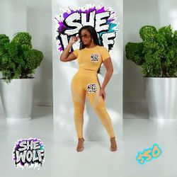 Women's Crop Top Leggings Set