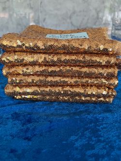 Gold Sequin Table Centerpieces Set of 6
