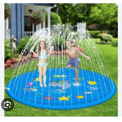 Splash Pad, and Wading Pool for Learning Children’s Sprinkler Pool, 60’’