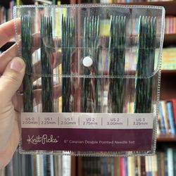 6” Caspian Double Pointed Needle Set