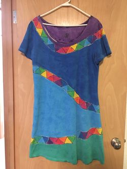 Hand painted summer dress