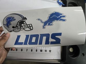Detroit Lions UV Sticker
