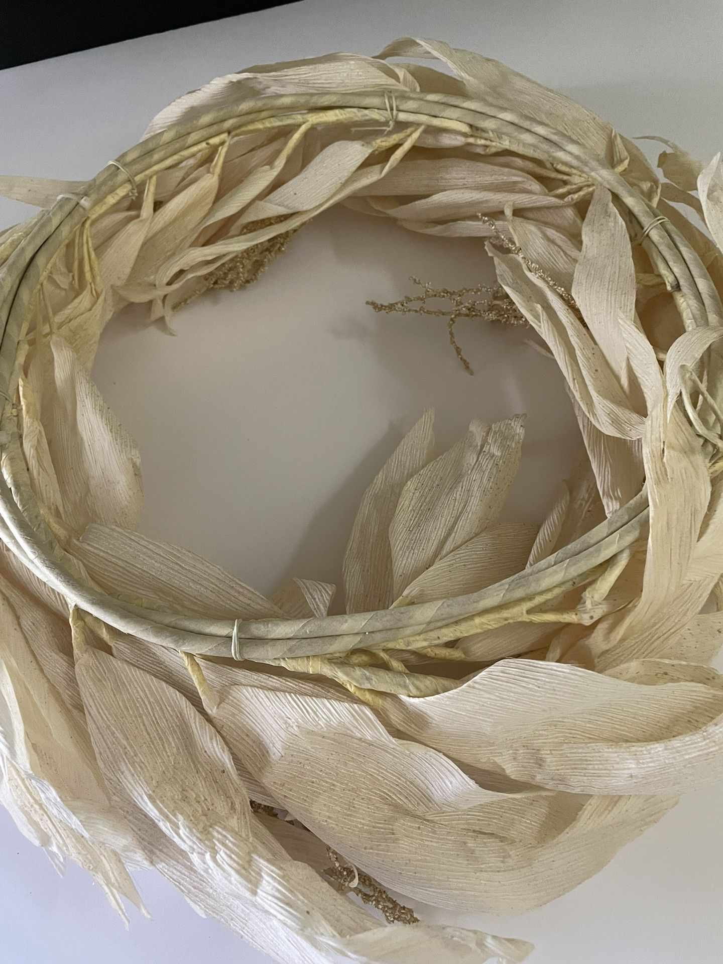 Corn husk Wreath Fall Decor