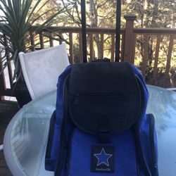 American girl small suite case blue and Black good condition everything works !