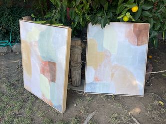 Abstract Canvas Wall Art Set of 2