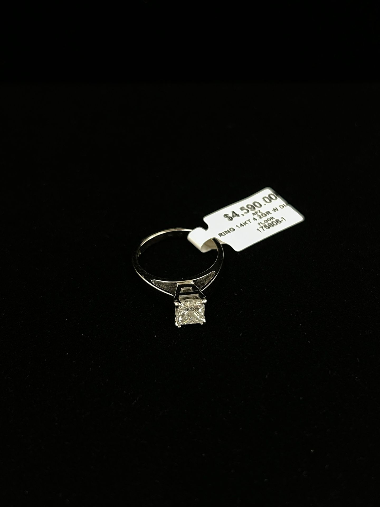 WHITE GOLD RING 14k