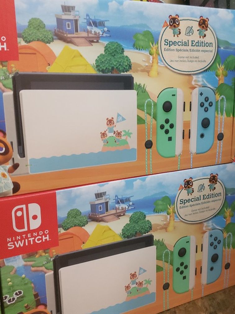 Nintendo Switch Animal Crossing Edition $380/ Each