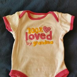New Born Girl Grandma Onesie Set 1