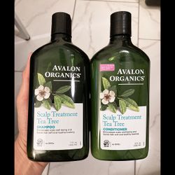 Avalon Organics Scalp Treatment Tea Tree Shampoo & Conditioner Set