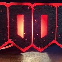 Custom DOOM Gaming Sign 45$ OBO 