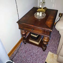 Coffee table and two end tables.