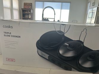 Cooks Triple Slow Cooker