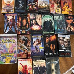 20 VHS Tape lot - Vintage Perfect For Physical Media Collectors 