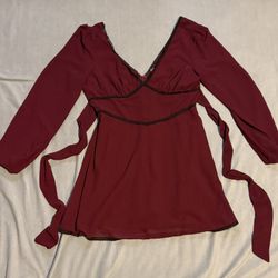 Burgundy dress 