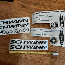 Bicycle Black Schwinn Decals 