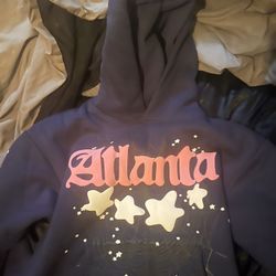 Blue Atlanta Hoodie Medium