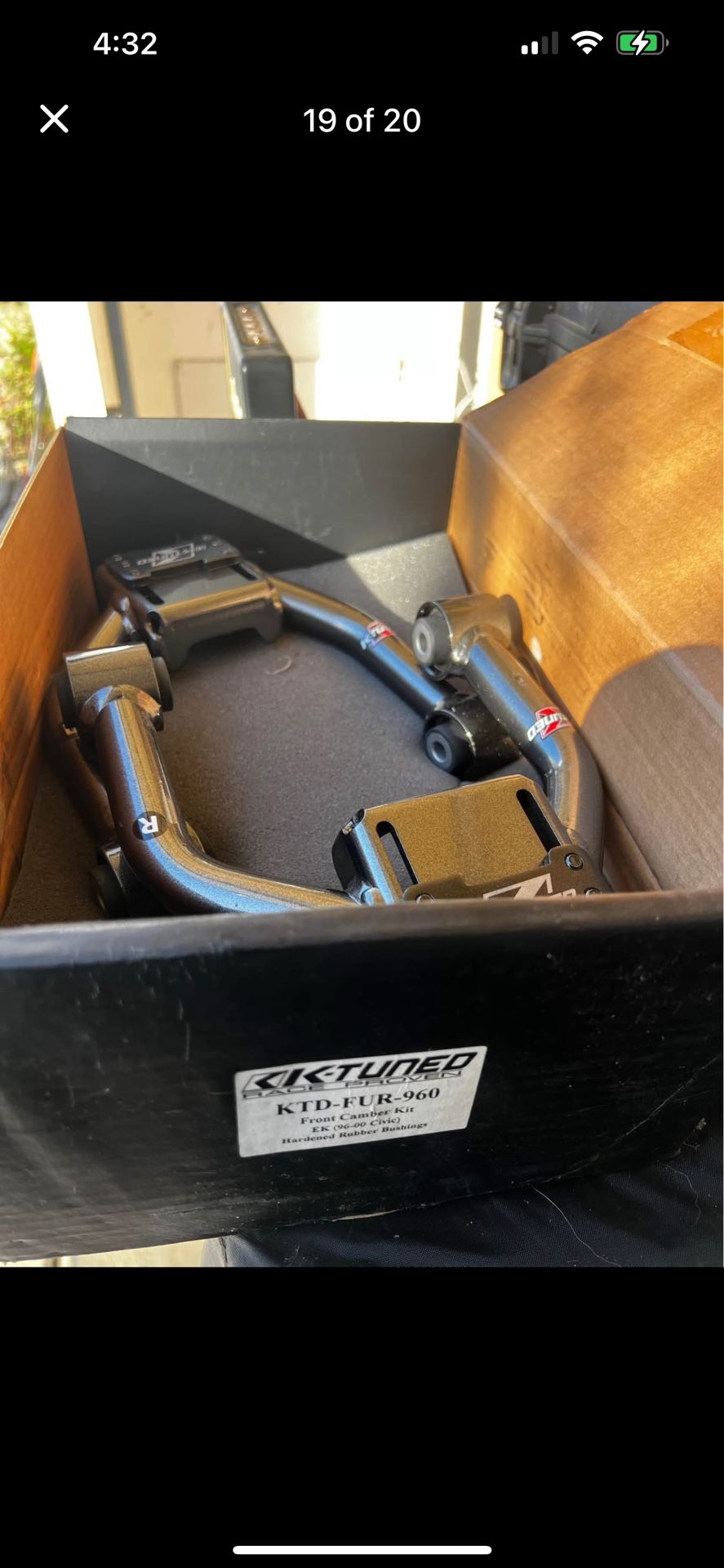 Brand New Ek K-tune Upper Control Arm