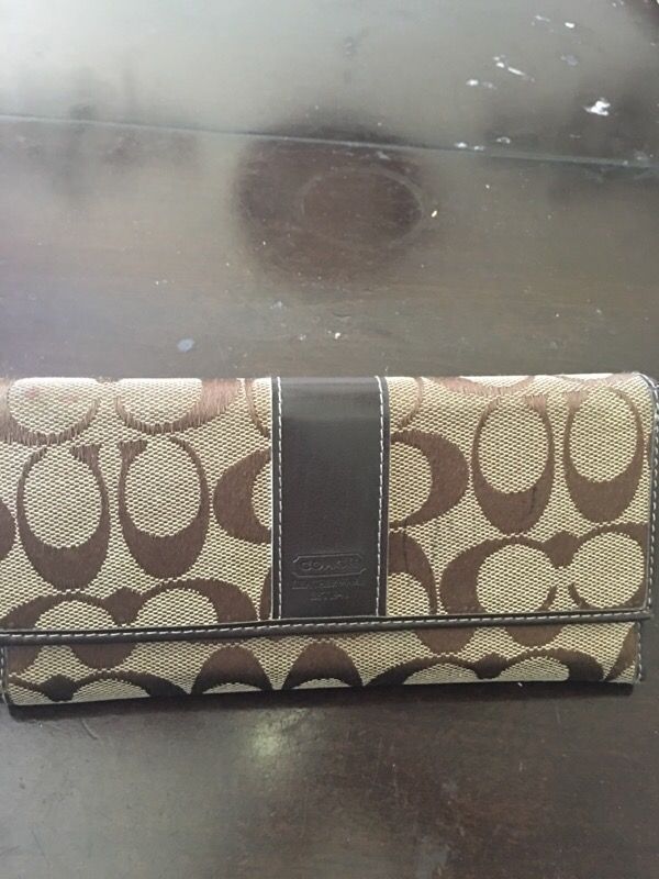 Authentic coach wallet
