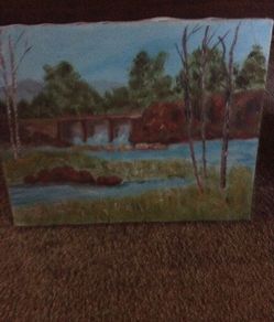 Hand painted canvas panting
