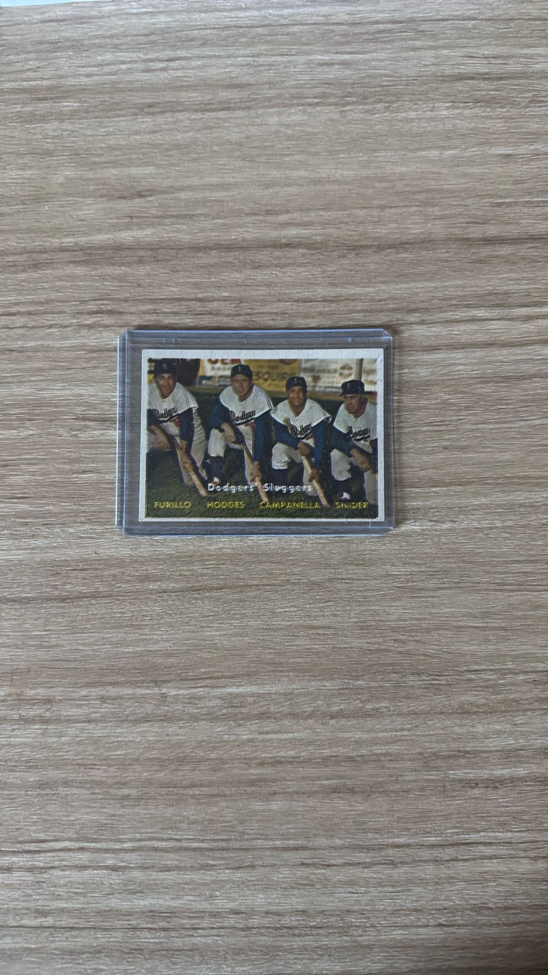 1957 Topps #400 Dodgers Sluggers  Baseball Card 