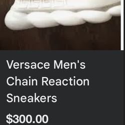 Selling Versace Men’s Chain Reaction Sneakers They Go For 300 But I’m Selling Them For 150