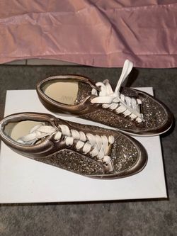 Authentic Jimmy Choo Glitter Sneakers