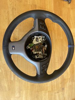 E46 M3 steering wheel (rewrap recommended)