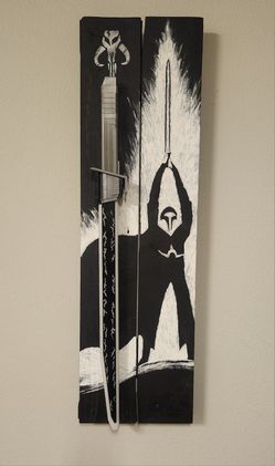 Decorative Star Wars Darksaber Wall Holder The Mandalorian 