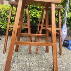 Solid Walnut Counter Stools