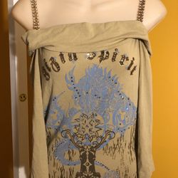 Women's elegant blouse with rhinestones.  Size M. Gigia brand.  $35