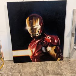 Iron Man Painting Hyper Realistic