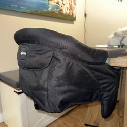 Inglesina Fast Table Chair, Black - Portable Baby High Chair - for Babies & Toddlers up to 37 lbs - Collapsible Design - Fits Tables 0.8'' to 3.5'' Th