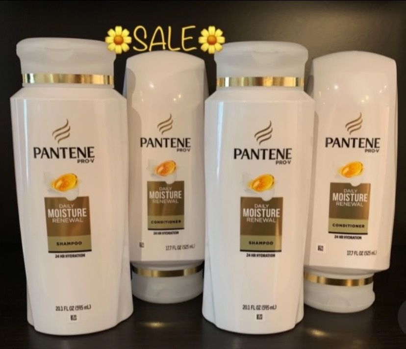 🛍SALE!!!!!!! PANTENE PRO-V DAILY MOISTURE RENEWAL SHAMPOO AND CONDITIONER “BIG SIZE” (PACK OF 2)