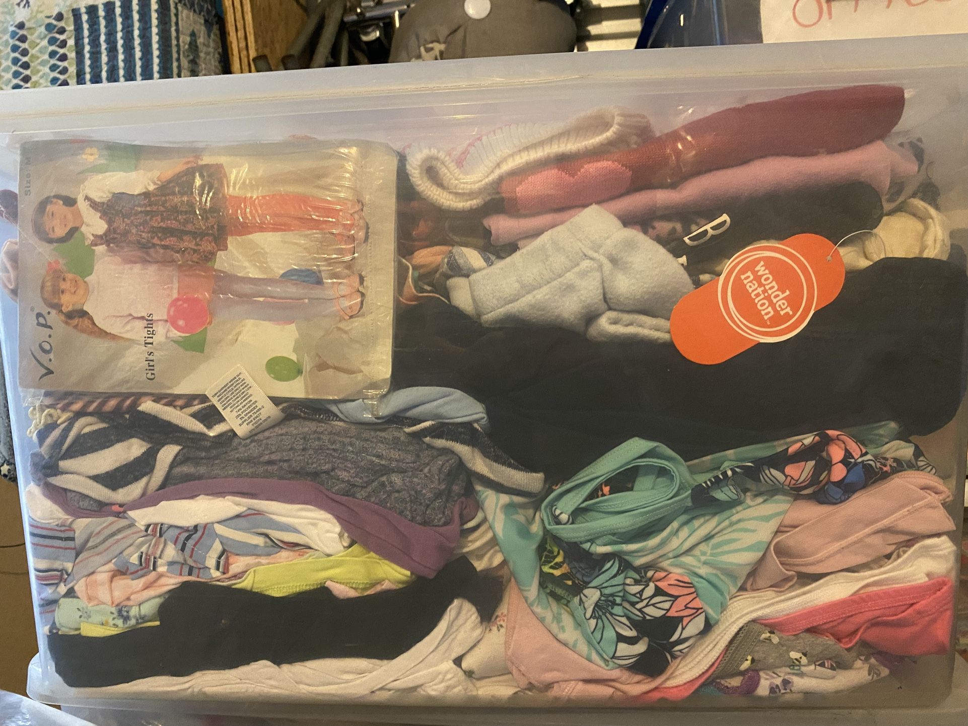 Girls Size 8 Bucket Of Clothes