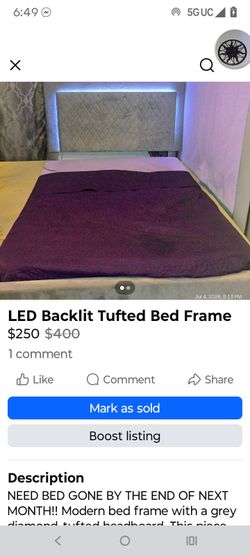 New Tufted Bed